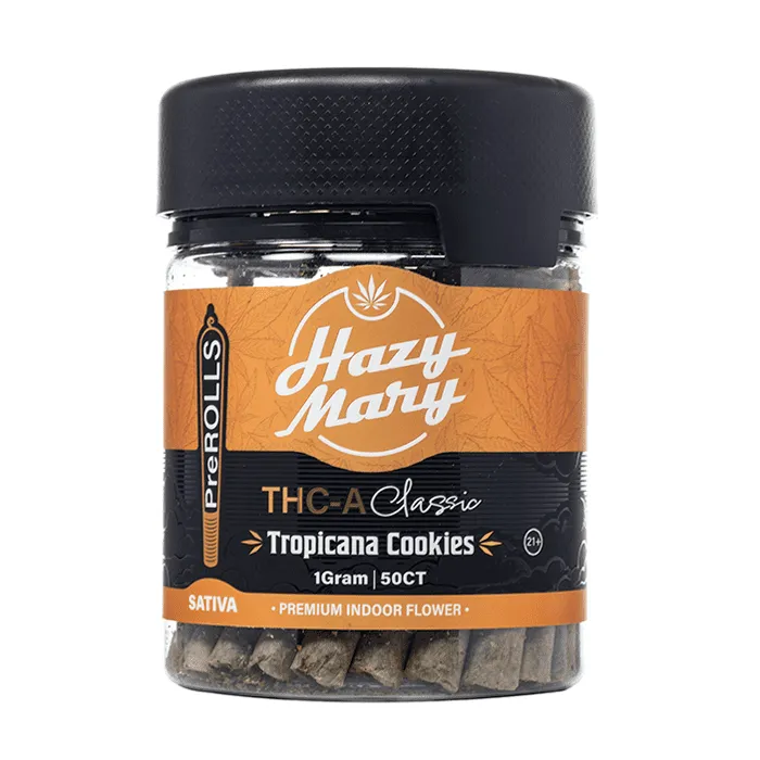 Hazy Mary THCA Classic Pre Rolls 50G Tropicana Cookies Sativa