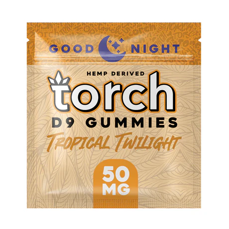 Torch Good Night Hemp Derived D9 Gummies 50mg - Tropical Twilight (Indica)