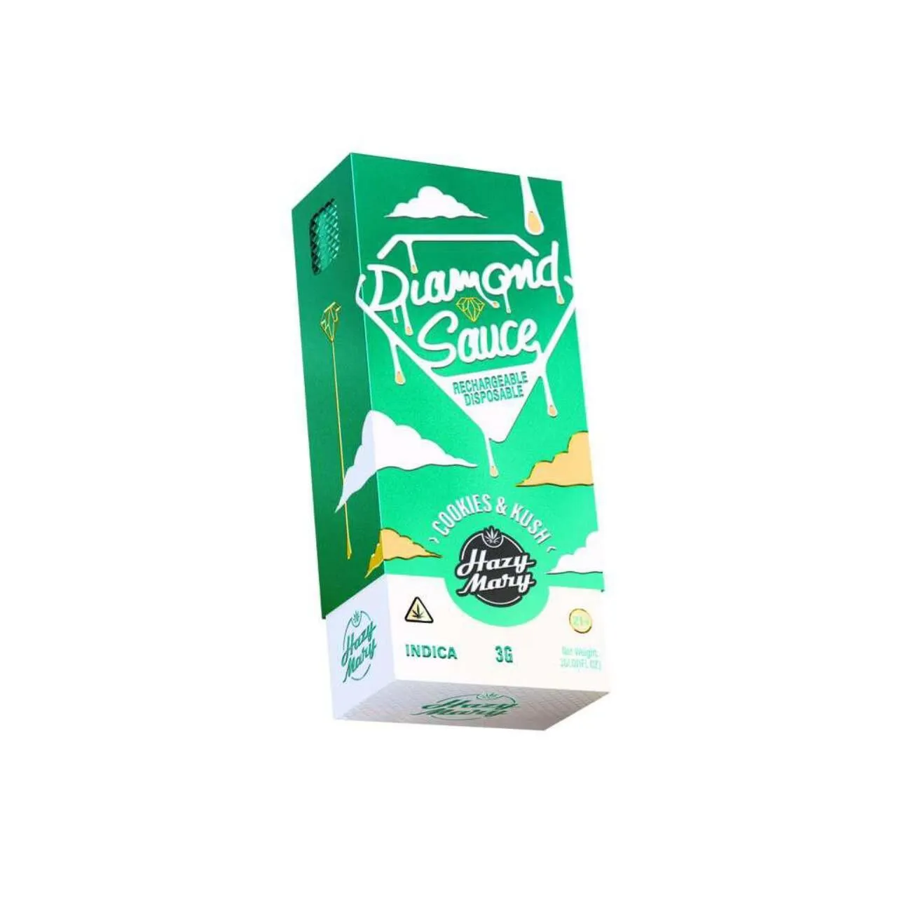Hazy Mary Diamond Sauce Disposable Vape THC-P / THC-V / D8 - 3 Gram - Image 5