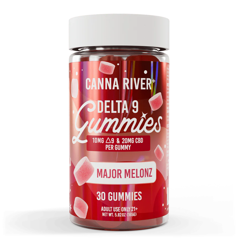 Canna River CBD Delta 9 THC Gummies Major Melonz 10mg