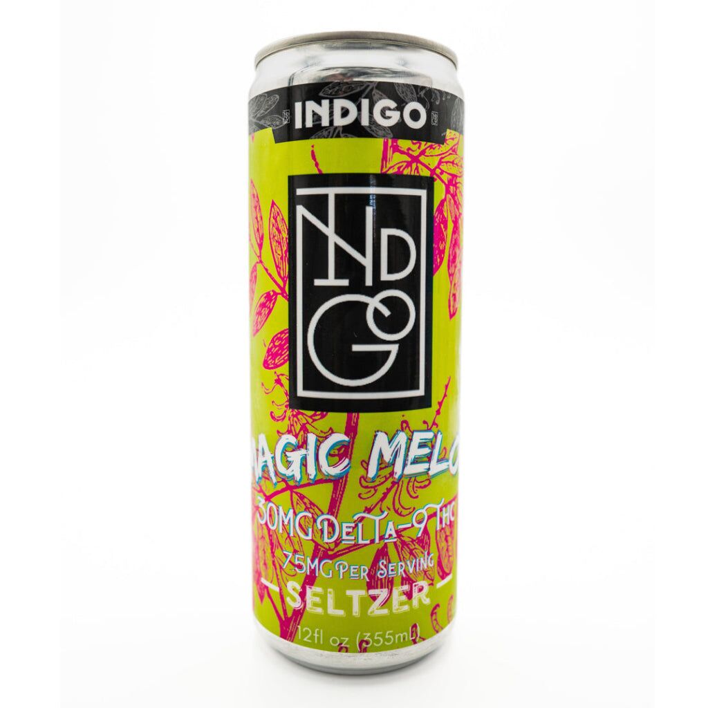 Indigo - THC Infused Seltzer - THC - magic-melon-Flavors - 30MG - 12oz