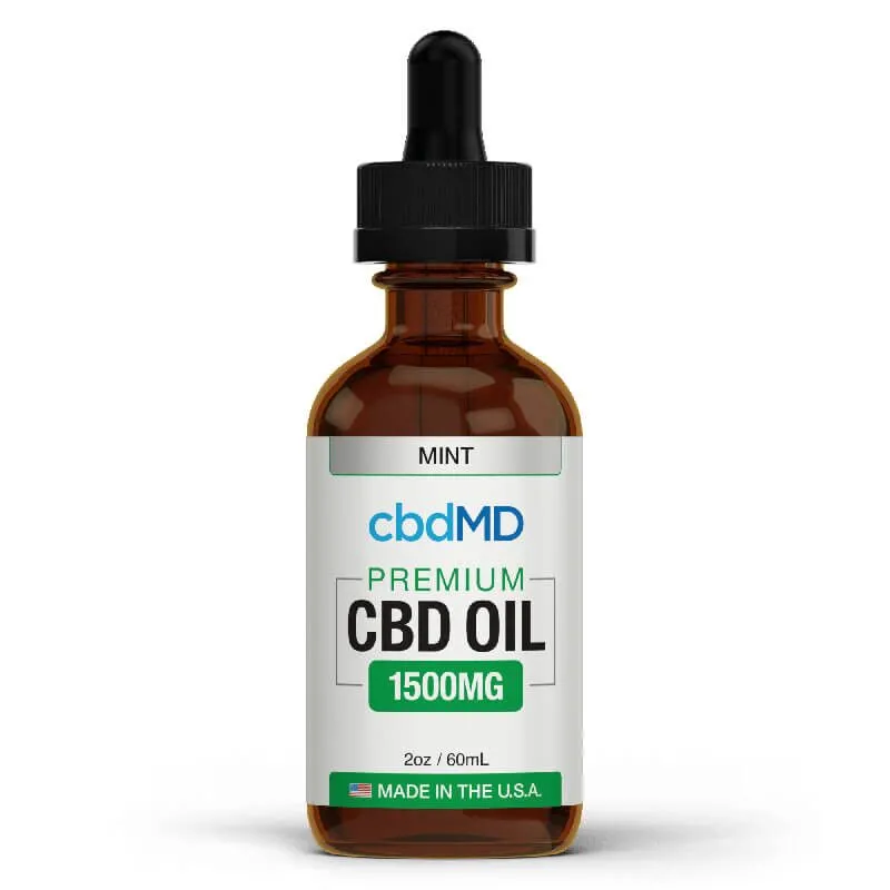Broad Spectrum CBD Oil Tincture - Mint - cbdMD - Image 3