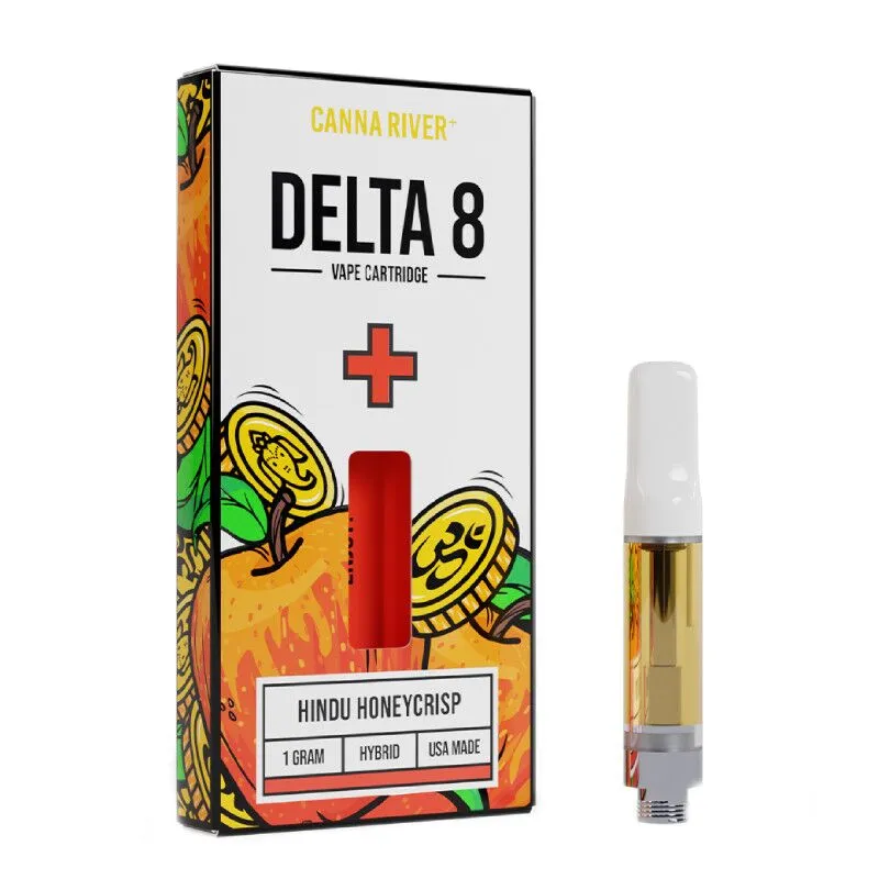 Canna River Delta 8 THC Vape Cartridge Hindu Honeycrisp Hybrid 1g