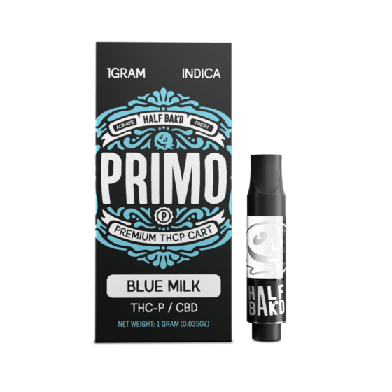 Half Bak’d Primo 1g Cartridges - Blue Milk (Indica)