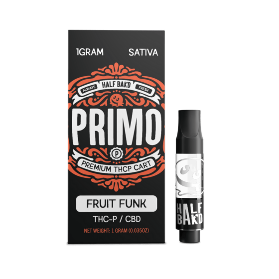 Half Bak’d Primo 1g Cartridges - Fruit Funk (Sativa)