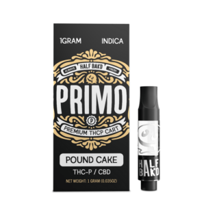 Half Bak’d Primo 1g Cartridges - Pound Cake (Indica)