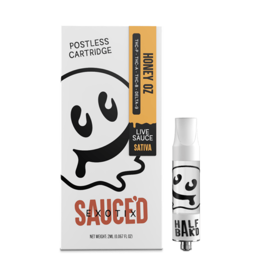 Half Bak’d Sauced Exotix 2g Live Resin Cartridge - Honey OZ (Sativa)