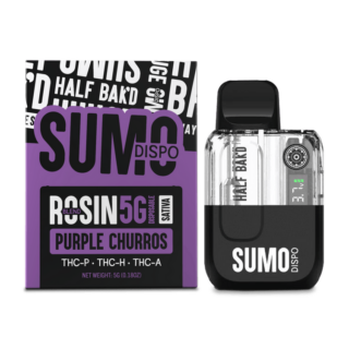 Half Bak'd Sumo Disposables 5G Live Rosin - Purple Churros (Sativa)