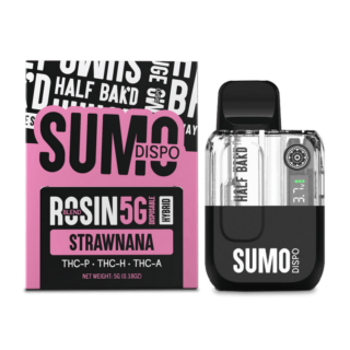 Half Bak'd Sumo Disposables 5G Live Rosin - Strawnana (Hybrid)