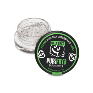Half Bak'd Purifryd Diamonds 2g THC-A Concentrates - Krypto Chronic (Indica)