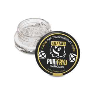 Half Bak'd Purifryd Diamonds 2g THC-A Concentrates - Lemon Kush (Hybrid)