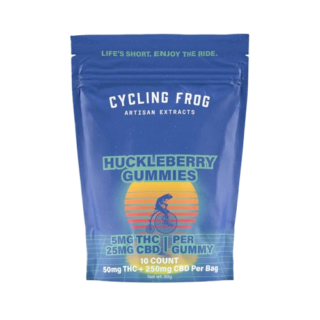 Cycling Frog Gummies 5MG THC/25MG CBD 10 count