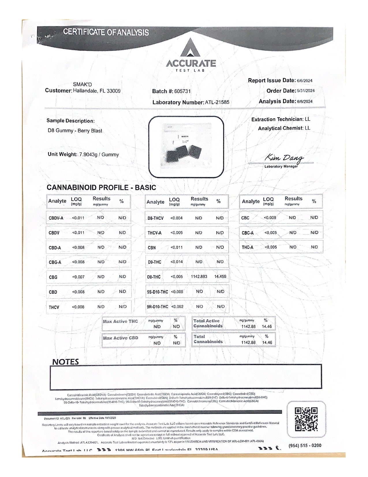 Smak'd 1500mg D8 Infused Gummy - Image 6