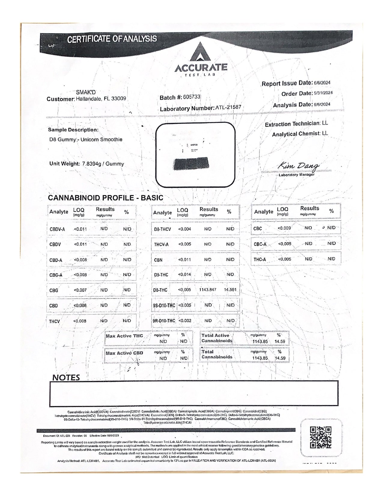 Smak'd 1500mg D8 Infused Gummy - Image 5