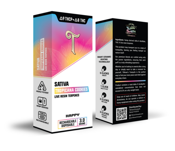 Tillmans Tranquils Disposable Vape – 3g THCp + D8
