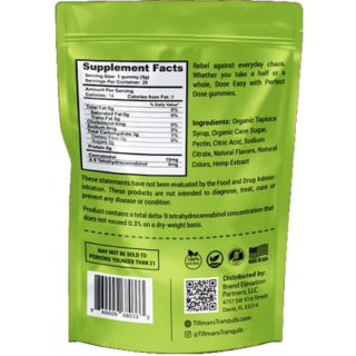 Tillman Tranquils CBD:THC Gummies Green Apple