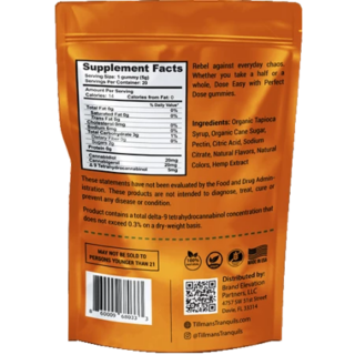 Tillman Tranquils CBD:CBG:THC Gummies Pineapple