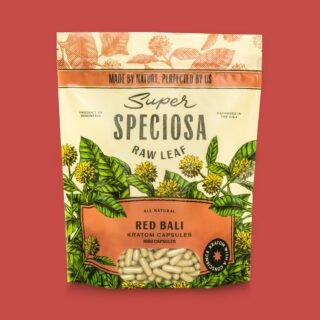 Super Speciosa Red Bali Kratom Leaf Capsules