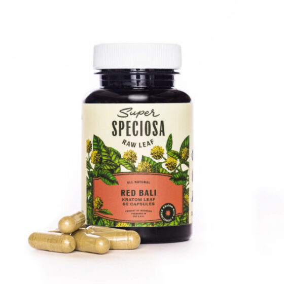 Super Speciosa Red Bali Kratom Leaf Capsules