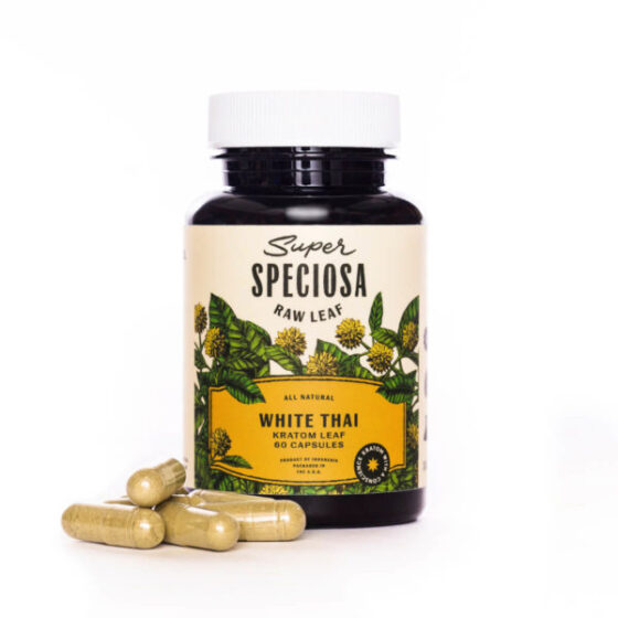 Super Speciosa White Thai Kratom Leaf Capsules