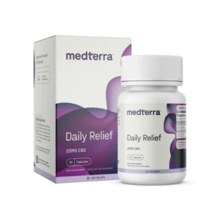 Medterra Daily Relief CBD Isolate Capsules 25mg–50mg