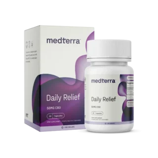 Medterra Daily Relief CBD Isolate Capsules 25mg–50mg