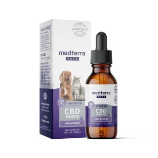 CBD Pet Tincture Unflavored Medterra 300mg