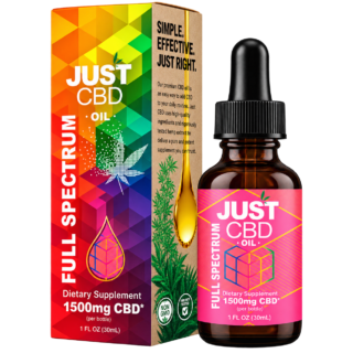 JustCBD  Full Spectrum CBD Oil  CBD  550mg | 1000mg | 1500mg