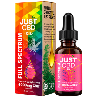 JustCBD  Full Spectrum CBD Oil  CBD  550mg | 1000mg | 1500mg