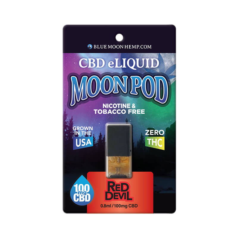 Blue Moon Hemp – CBD Pod – Red Devil Moon Pod – 100mg