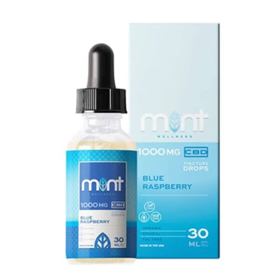 Mint Wellness - CBD Tincture - Blue Raspberry - 500mg-1500mg