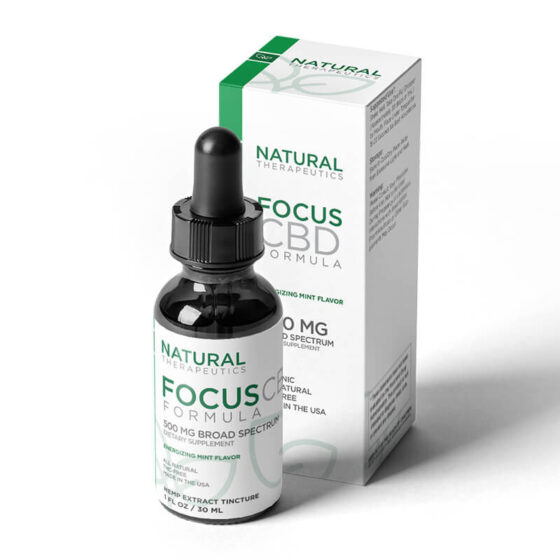 Natural Therapeutics - CBD Tincture - Focus - 500mg