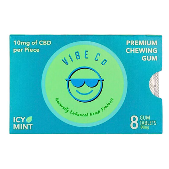 Vibe Co - CBD Edible - Icy Mint Chewing Gum - 10mg
