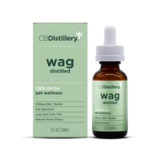 CBDistillery Wag Distilled Full Spectrum CBD Pet Wellness Tincture 150MG / 600MG – 30mL