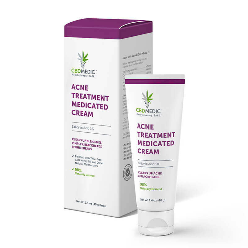 Acne Treatment Medicated CBD Cream - CBDMEDIC