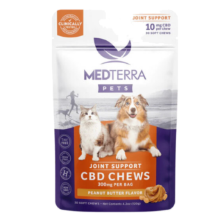 Medterra Pets Joint Support CBD Isolate Chews Peanut Butter Flavor -300mg