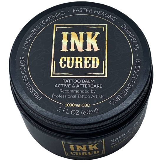 Ink Cured - CBD Topical - Active & After Care Tattoo Balm - 500mg-100mg