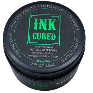 Ink Cured - CBD Topical - Active & After Care Tattoo Balm - 500mg-100mg
