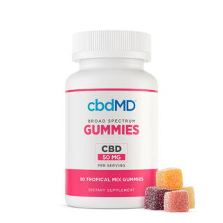 Broad Spectrum CBD Gummies - Tropical Mix - cbdMD