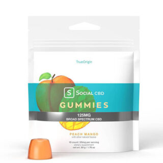 Broad Spectrum CBD Gummies - Peach Mango - Social CBD