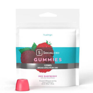 Broad Spectrum CBD Gummies - Red Raspberry - Social CBD