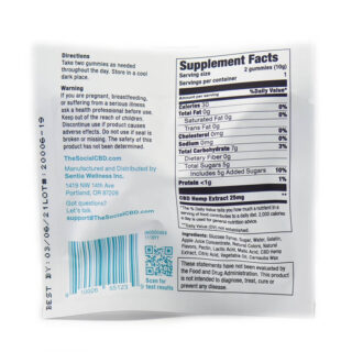 Broad Spectrum CBD Gummies - Peach Mango - Social CBD