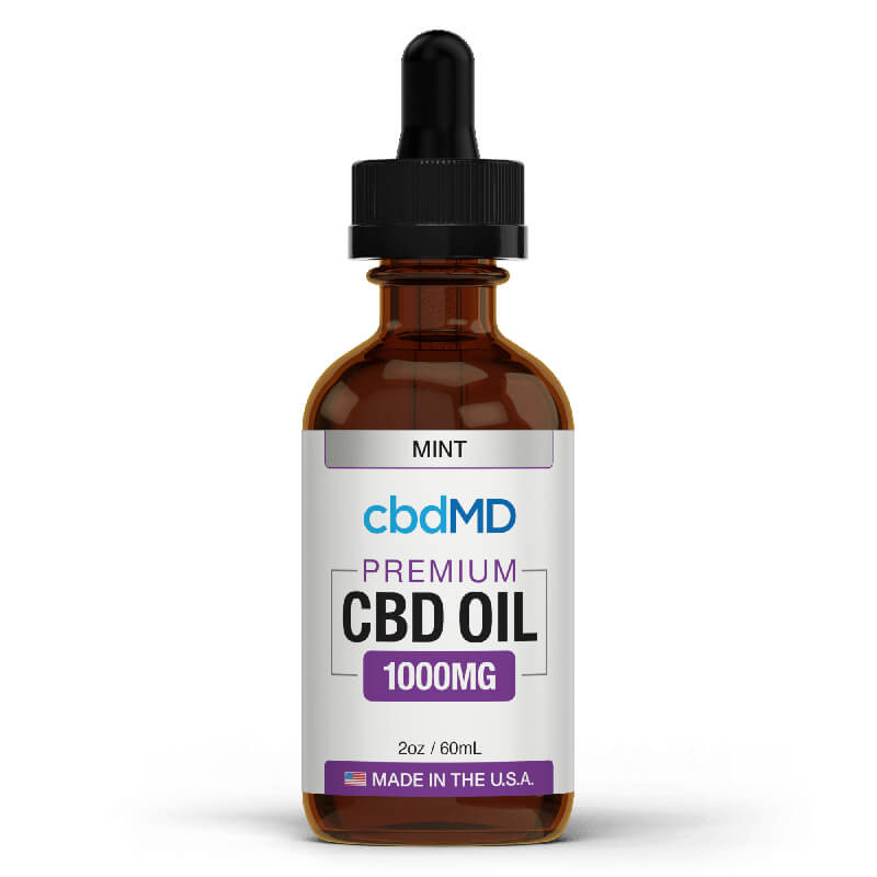 Broad Spectrum CBD Oil Tincture - Mint - cbdMD - Image 2