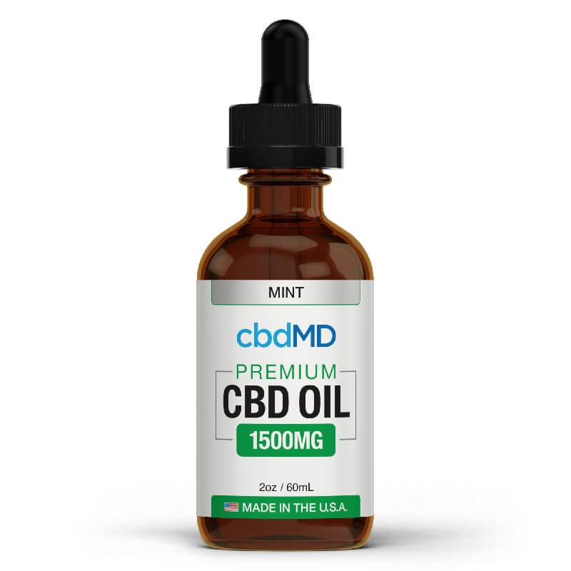 Broad Spectrum CBD Oil Tincture - Mint - cbdMD - Image 3