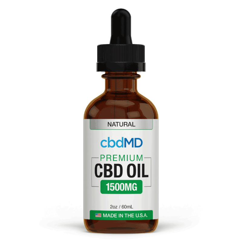 Broad Spectrum CBD Oil Tincture - Natural - cbdMD - Image 2
