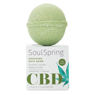 SoulSpring - CBD Bath - Soothing Bath Bomb - 75mg