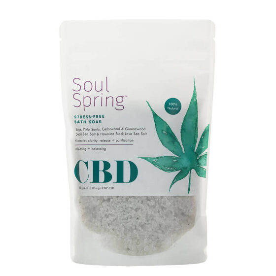 SoulSpring - CBD Bath - Stress-Free Bath Soak - 125mg