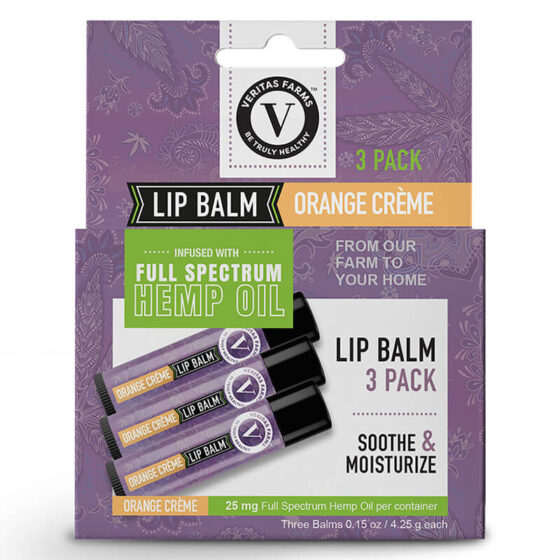 Veritas Farms - CBD Topical - Full Spectrum Orange Creme Lip Balm - 25mg