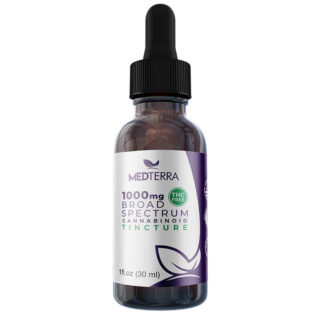 CBD Tincture - Broad Spectrum Unflavored - 1000mg-2000mg - By Medterra