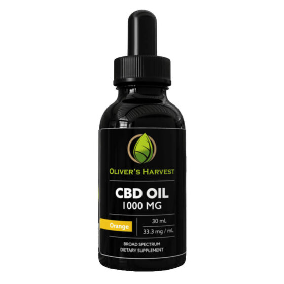 Oliver's Harvest CBD - CBD Tincture - Broad Spectrum Oil Orange - 250mg-1000mg